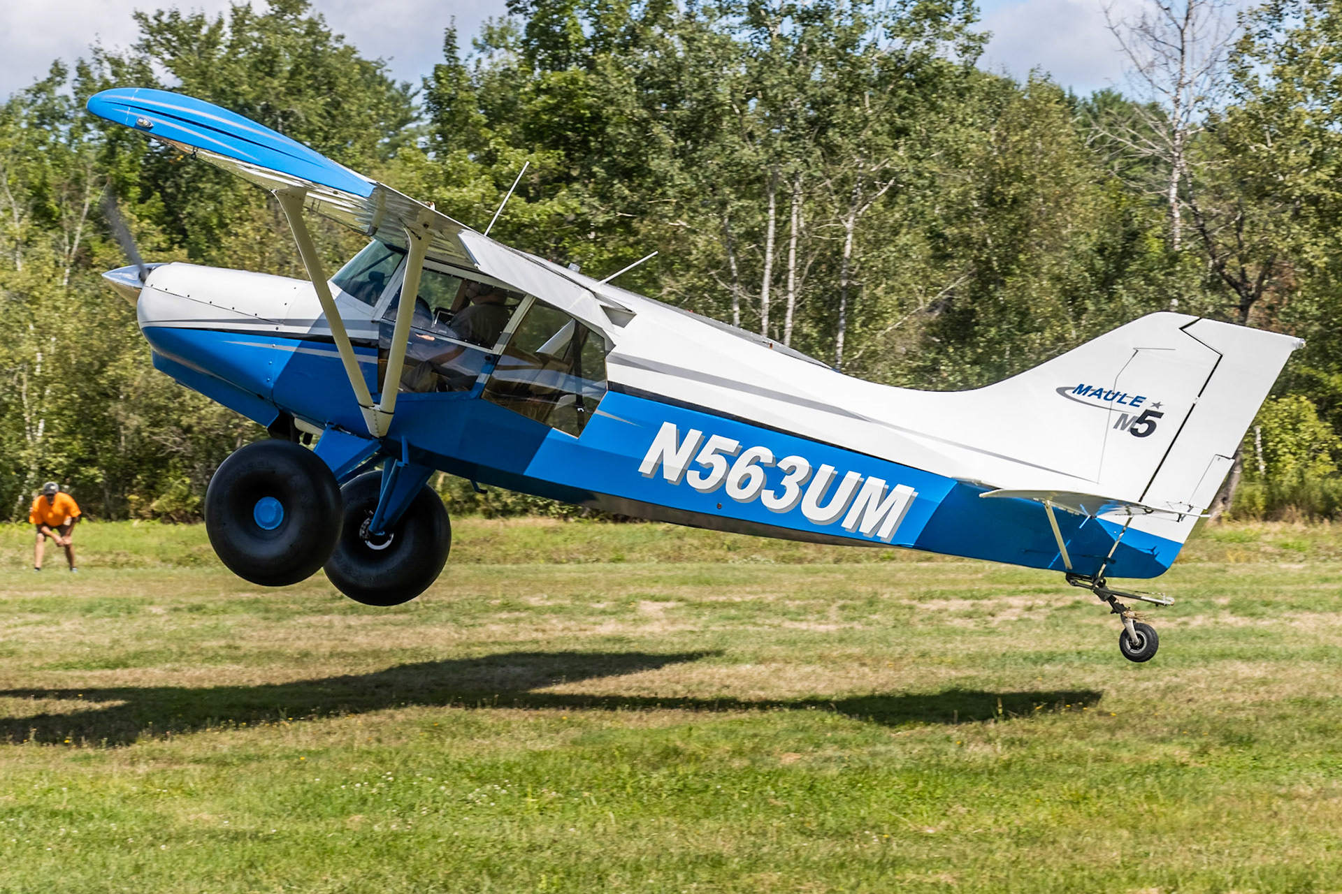Maule M-5-235C (N563UM, c/n 7254C) at the Bowman Field (B10) fly-in on 2022-08-27.