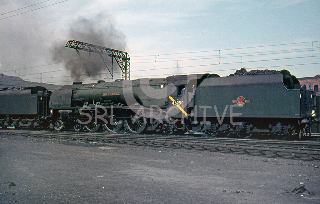 46250 City of Lichfield on shed at Crewe North in September 1964 SRL No 241