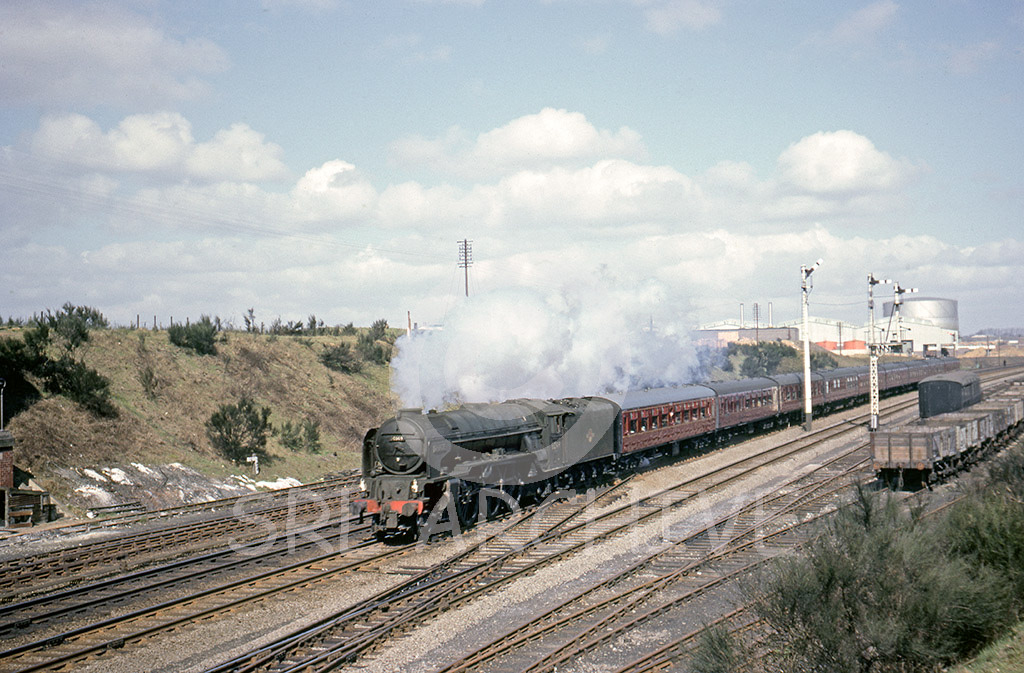 60149 'Amadis' on the 07.43 York-London Kings cross at Stevenage 14th April 1962 Alan Chandler MBE/SRL No 89 