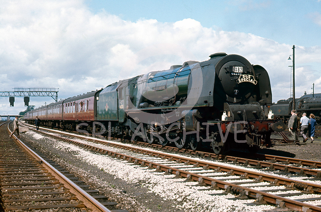 46255 City of Hereford at Carlisle Kingmoor SLS Pacific Pennine rail tour 12th July 1964 SRL No 529 