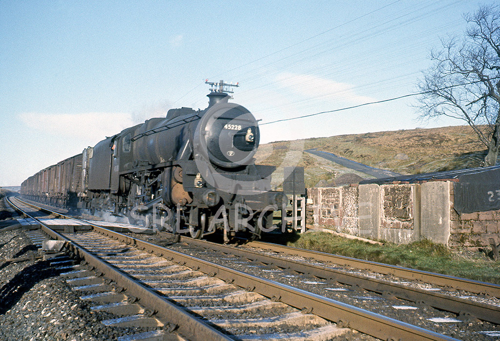 45228 near Scout Green heading south towards Tebay 8th January 1967 Joseph Masters/SRL No 703 