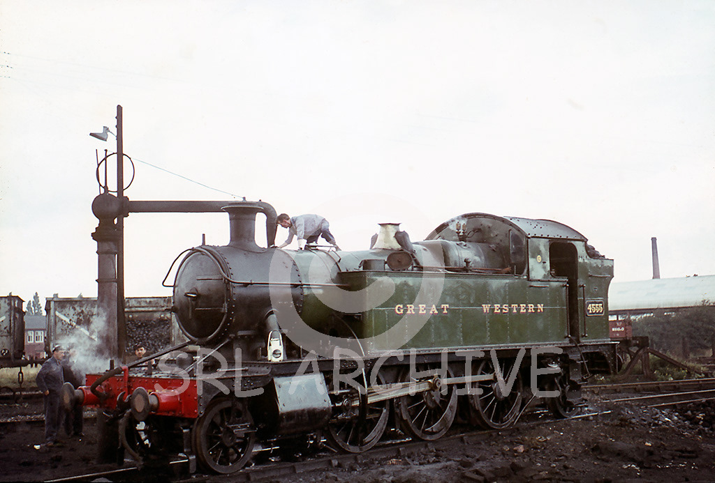 4500 class 'Small Prairie' No 4555 at Croes Newydd on the Tallyn Railway Preservation Society rail tour 26-27th September 1964 Brian Noakes/SRL No 290 