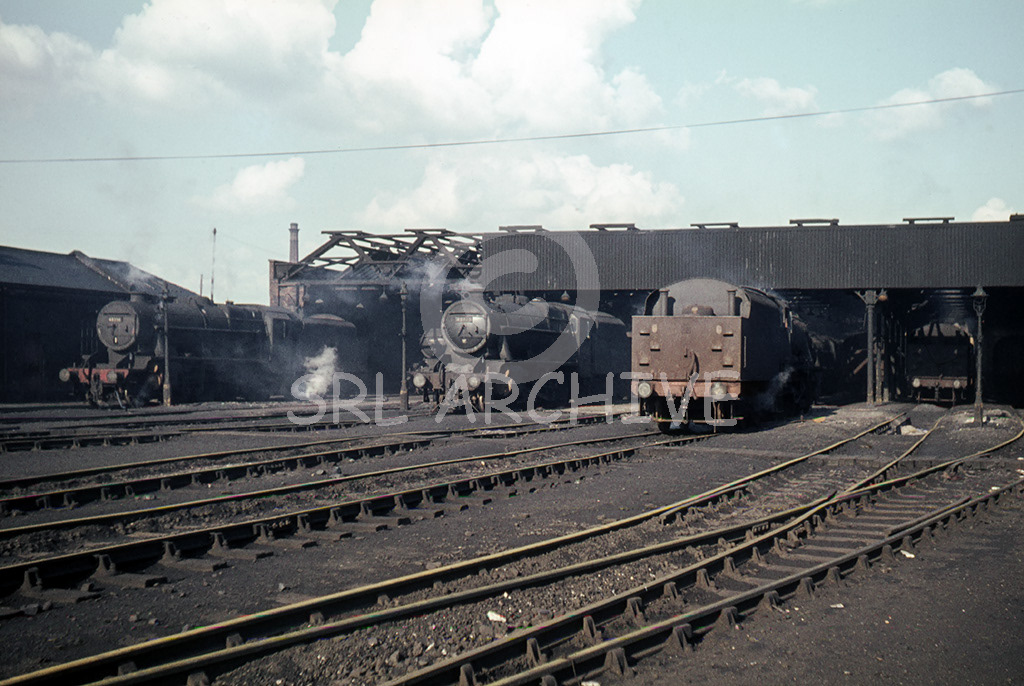 unknown 8F's on shed at Heaton Mersey 28th April 1968 one week before closure SRL No 1054 