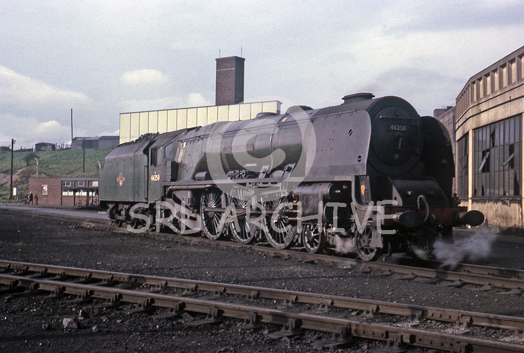 46250 City of Lichfield at Carlisle Upperby on stanby duty in June 1964 SRL No 819 