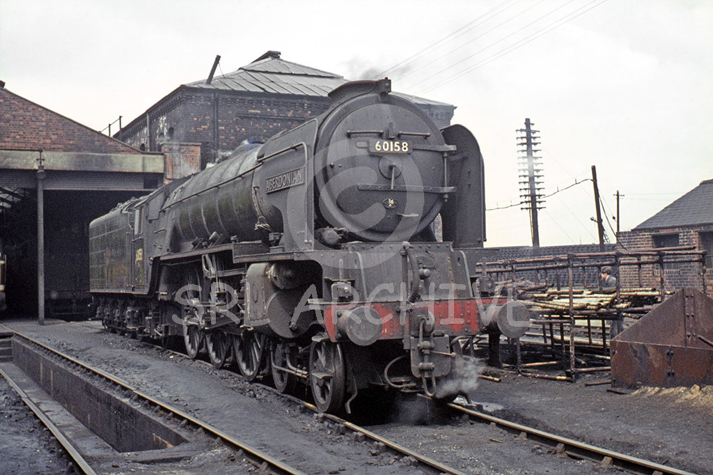 60158 'Aberdonian' on shed at Doncaster 5th July 1964 Barry Collins/SRL No 936 