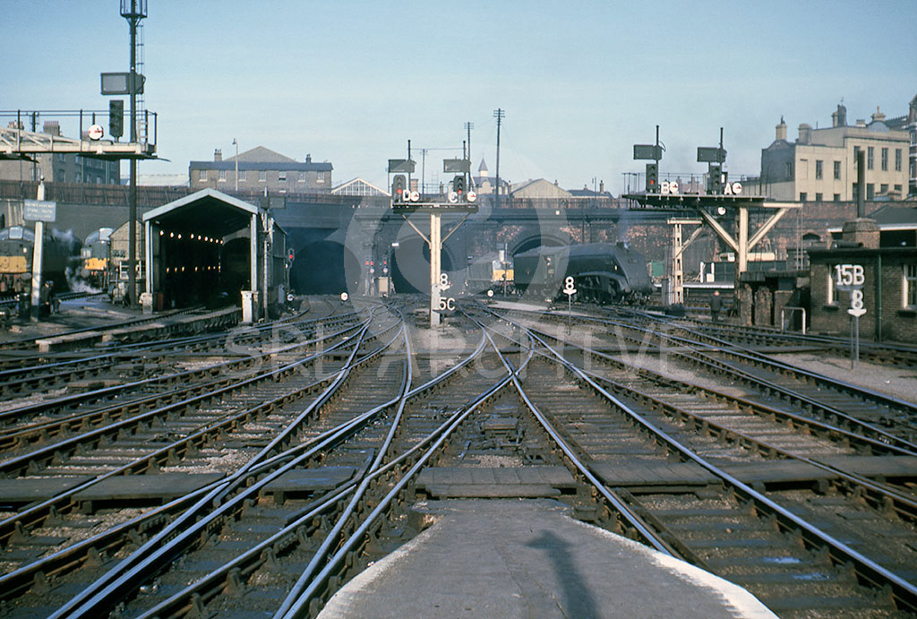 an unknown A4 at London Kings Cross 1963 SRL No 40 
