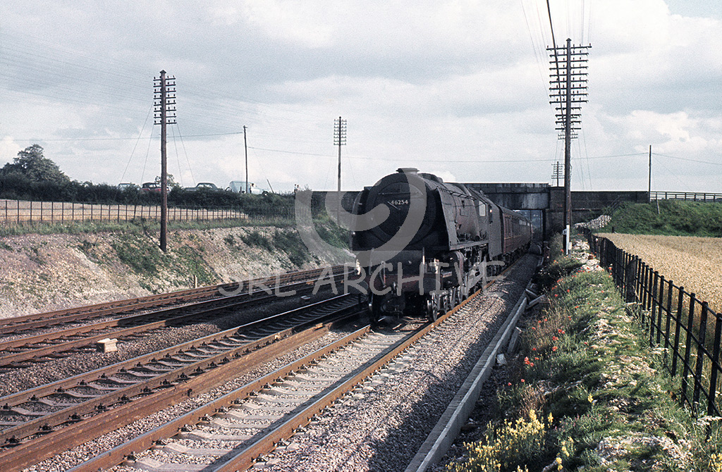 46254 City of Stoke on Trent at Tring on the approach to the station 25th August 1962 SRL No 920