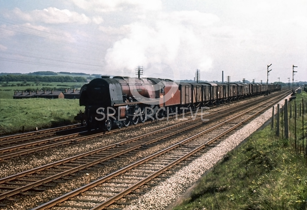46225 Duchess of Gloucester with a long freight no date or location SRL No 994 