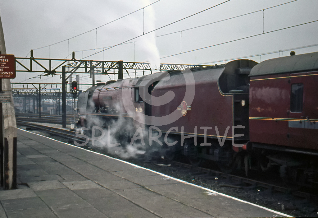 46236 City of Bradford at Crewe in 1962 SRL No 643 