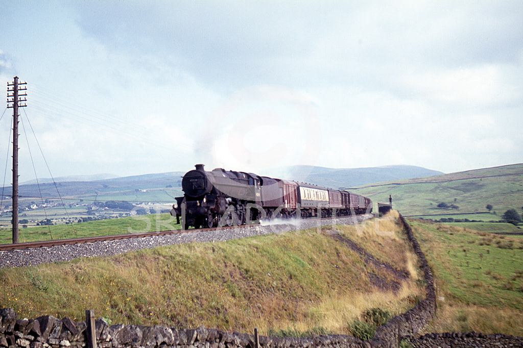 45038 at Greenholme on the climb to Shap Summit 25th August 1967 SRL No 492