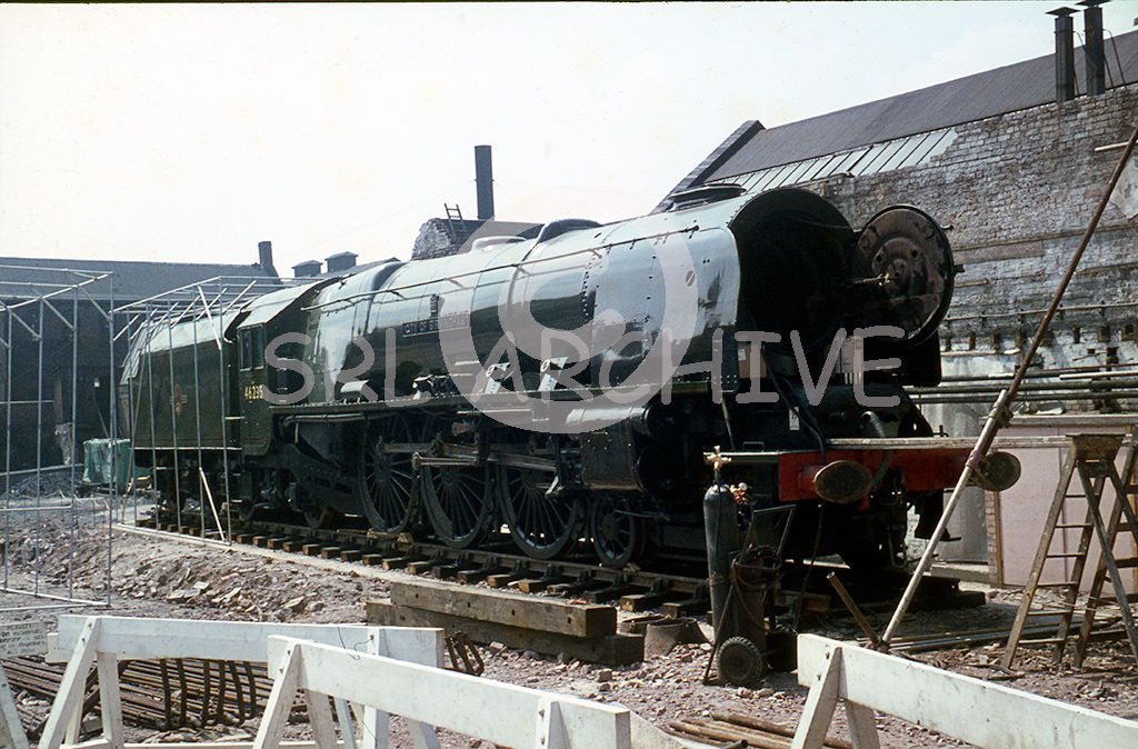 46235 City of Birmingham being prepared for its new home at the Science Museum in Birmingham 1967 Brian Noakes SRL No 369