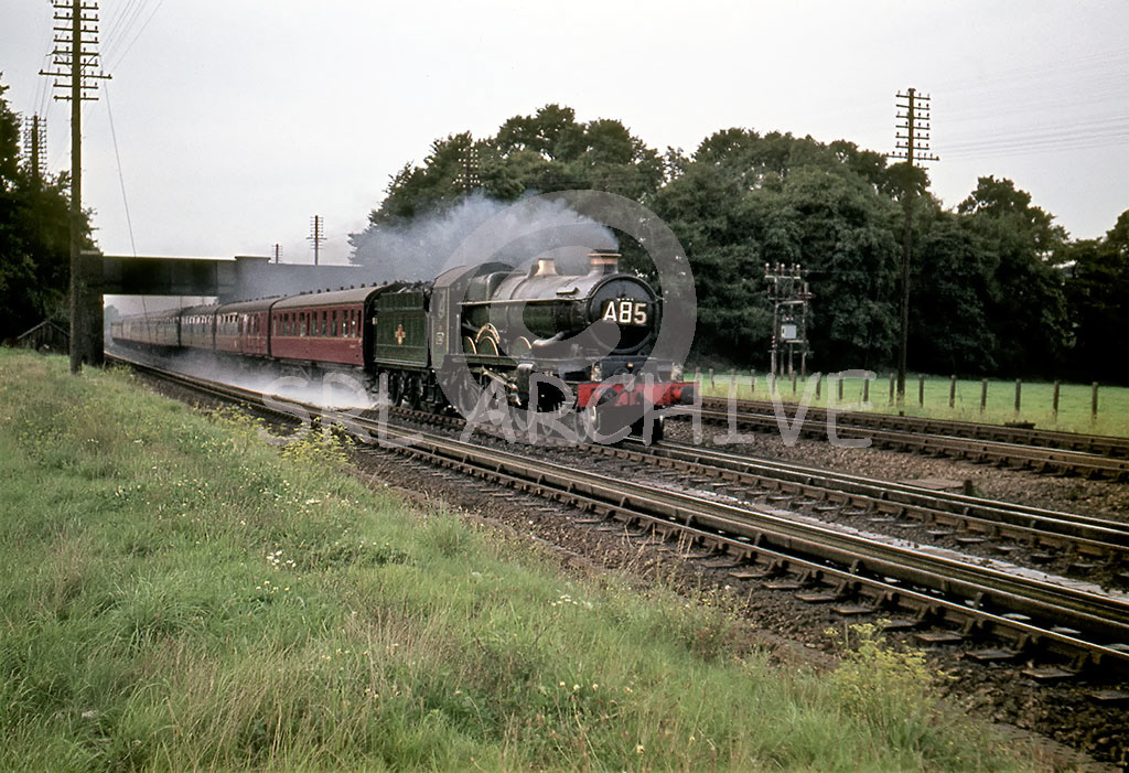 7031 'Cromwell Castle' at Goring water troughs with the 2.15 Hereford-Paddington 1st September 1962 Alan Chandler MBE/SRL No 293 