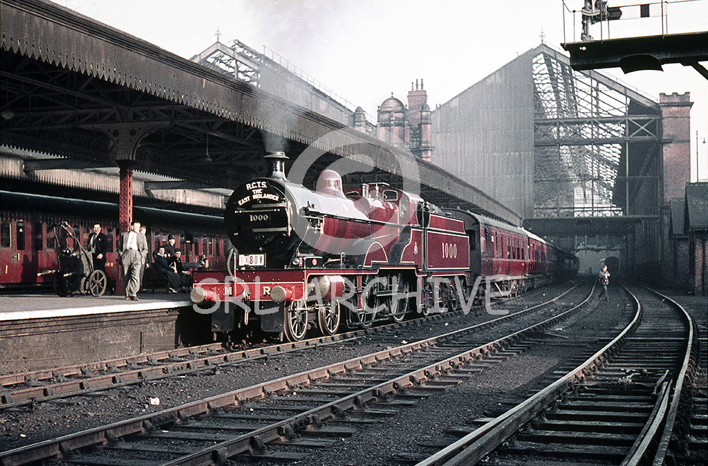 No 1000 Compound at Nottingham Victoria station with the RCTS East Midlander rail tour 11th September 1960 looking in superb external condition SRL No 893