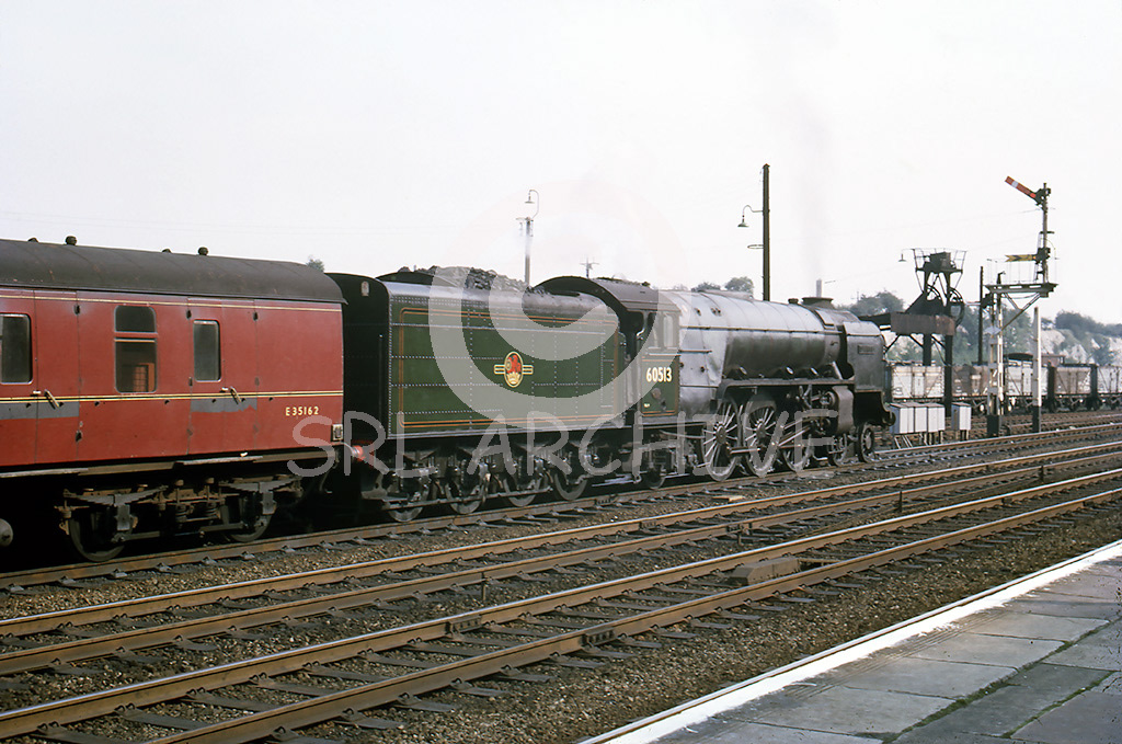 60513 'Dante' on a Peterborough-London Kings Cross 29th September 1962 SRL No 48 