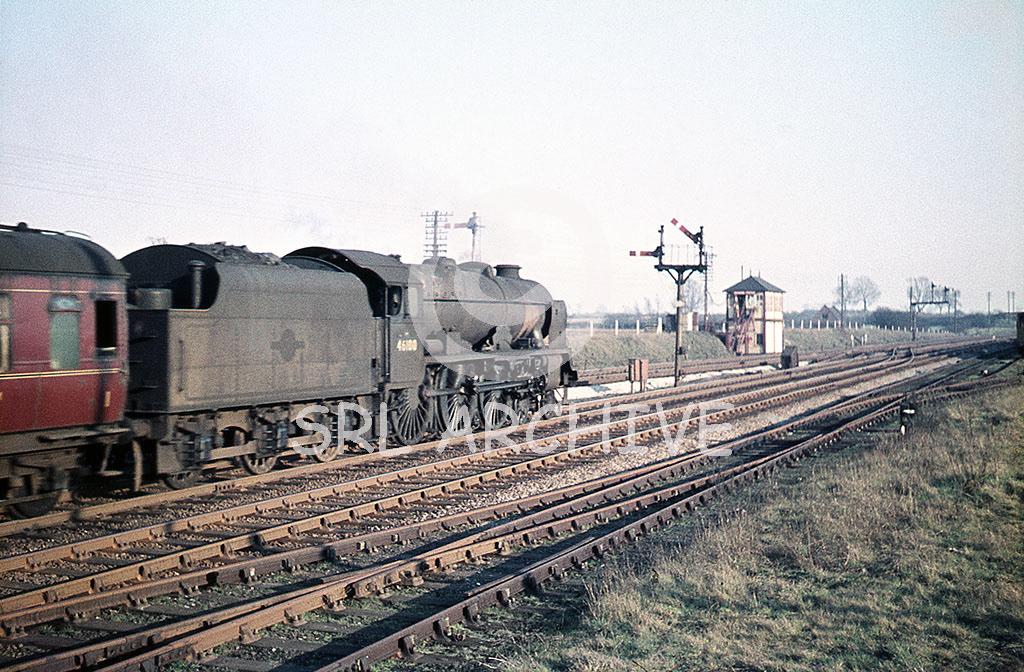 46100 'Royal Scot' at Hathern on the Midland main line 5th March 1961 SRL No 874 