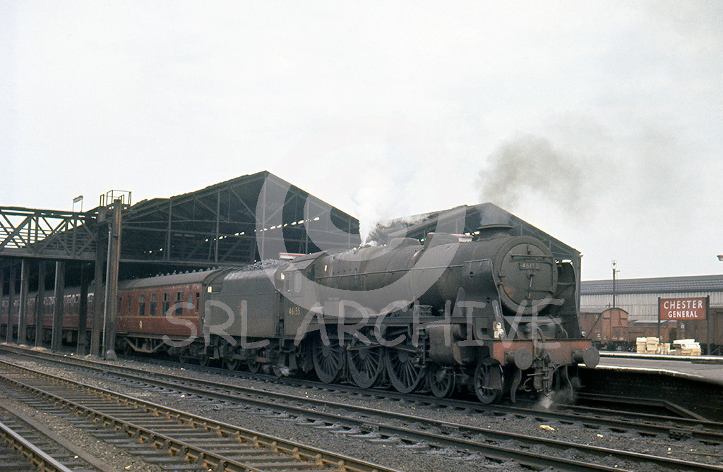 46155 'The Lancer' at Chester General station with the Emmerald Isle express in May 1964 SRL No 263 
