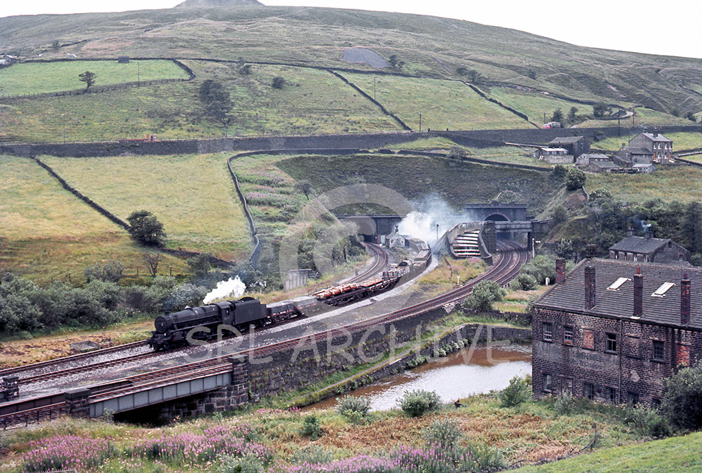 45131 exiting Standedge Tunnel on the descent towards Huddersfield 25th July 1966 SRL No 778 