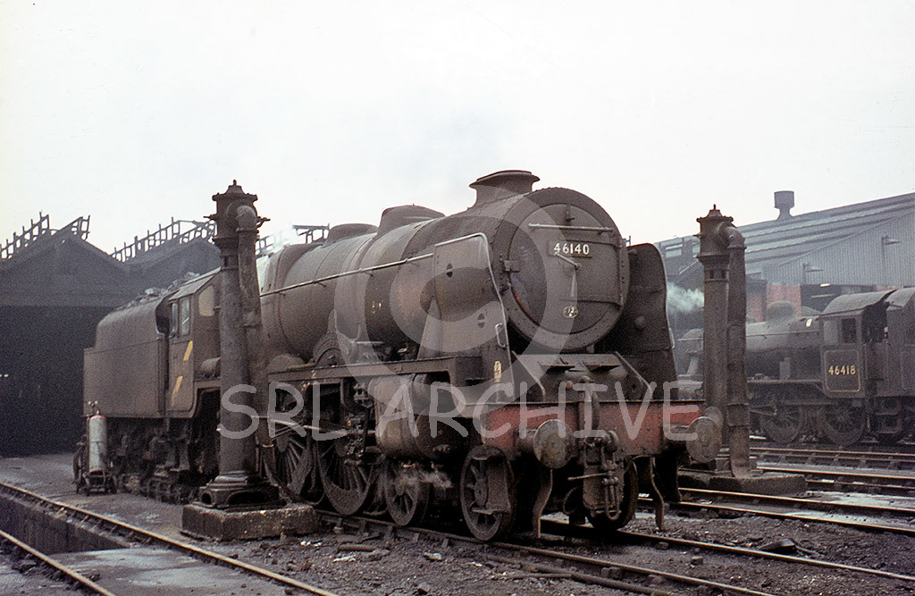 46140 'The Kings Royal Rifle Corps' on shed at Newton Heath, Manchester taken between Oct 1964-March 1965 Brian Noakes/SRL No 283 