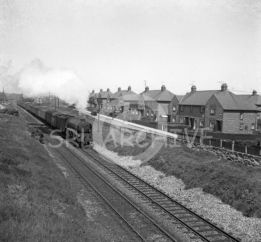 60121 'Silurian' on a parcels train passing through Grangetown near Sunderland date 1960 Arthur Staddon/SRL No 442 