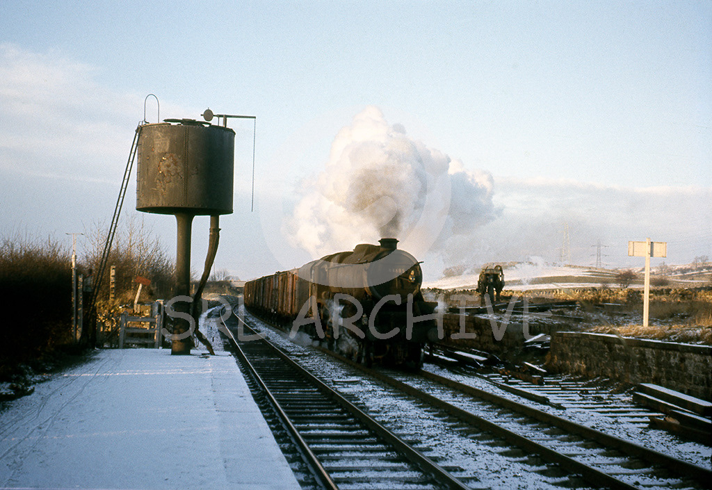44685 heading north through Shap station on a cold chilly but bright day in January 1967 Jospeh Masters SRL No 272