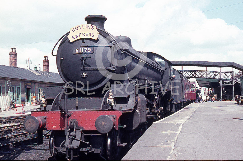 61179 at Boston station in Lincolnshire with the Butlins Express 4th August 1962 SRL No 887 