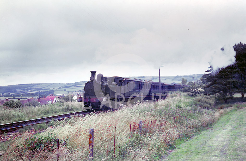 Adams 02 class No W21 'Sandown' passing Sandown unrecorded date Brian Noakes/SRL No 406 