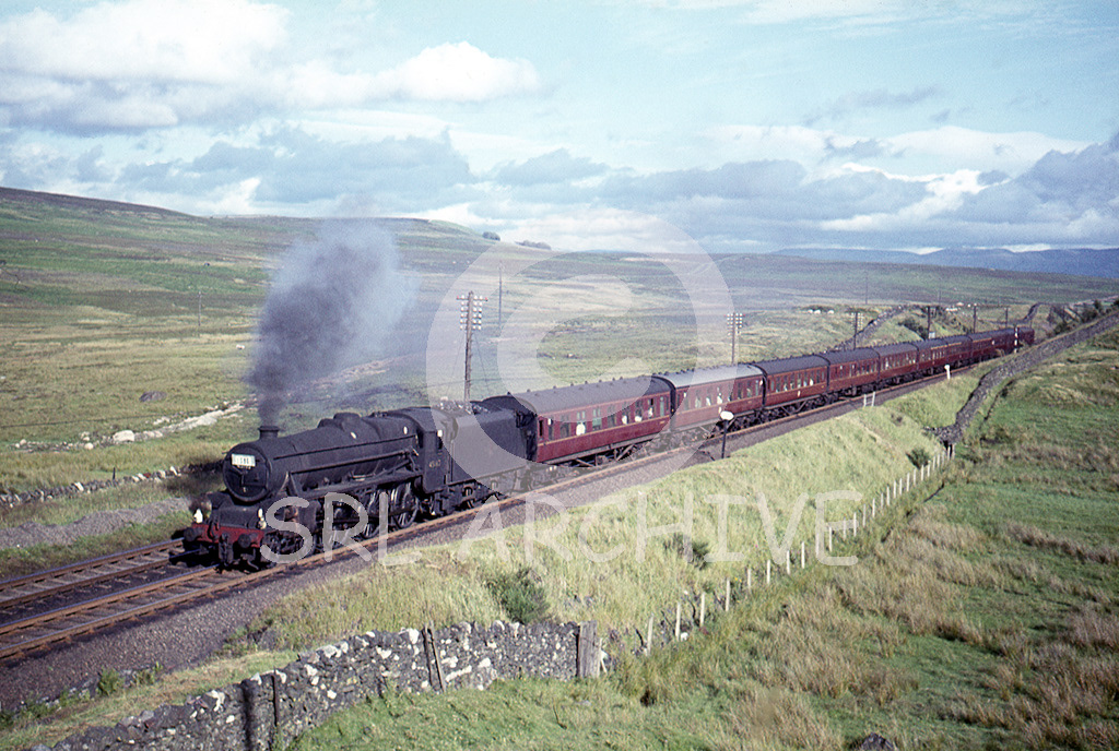 45182 climbing towards Shap Summit with the Llandudno-Glasgow relief 1st August 1964 Alan Chandler MBE/SRL No 496 