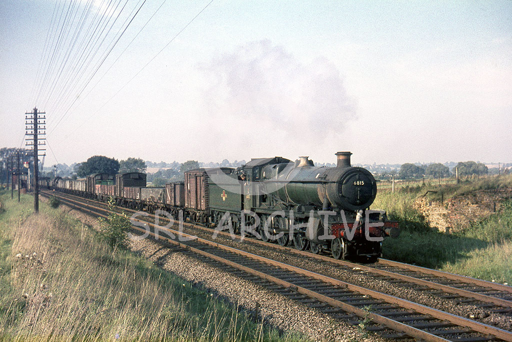6815 'Frilford Grange' at Astrop near Banbury with a Class E express freight in September 1965. Just two months to go before withdrawal from 86E Severn Tunnel Junction SRL 600 