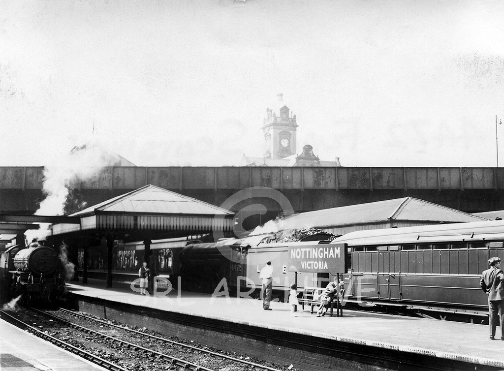 4472 'Flying Scotsman' arrives at Nottingham Victoria station with the RPS The Great Northern rail tour starting from Sheffield Victoria to London Marylebone 15th June 1963 Malcolm Castledine/SRL No 1059-9