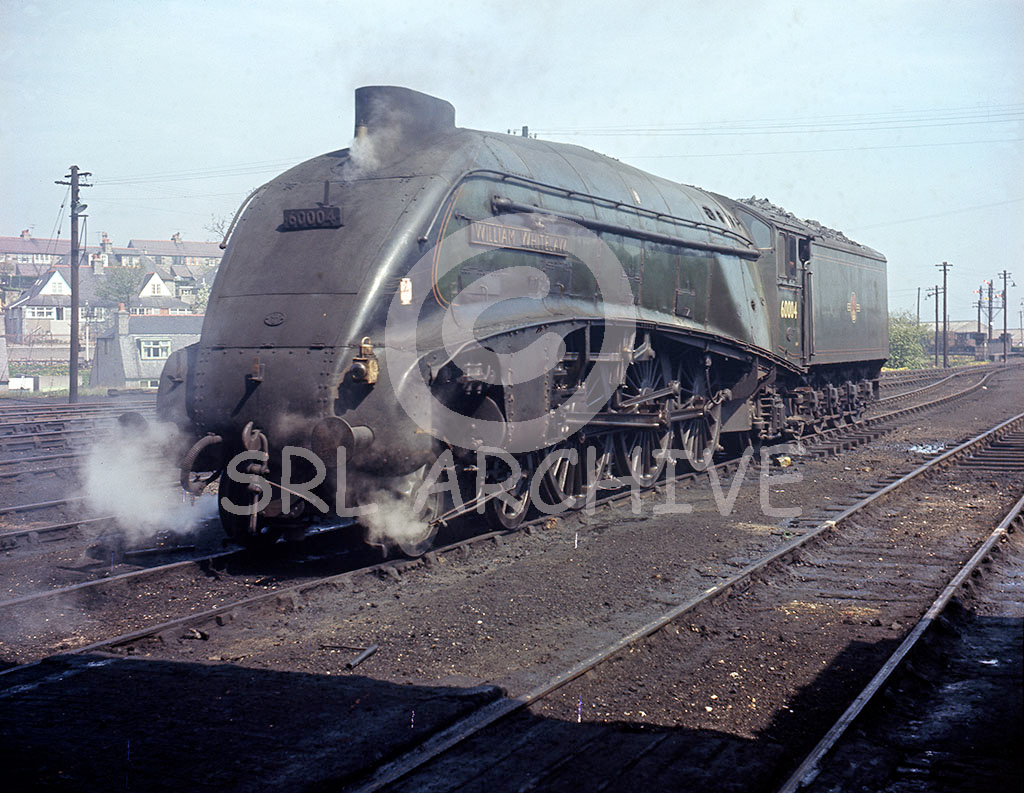 60004 'William Whitelaw' in the yard at Aberdeen Ferryhill about to reverse back to the station no date SRL No 623 