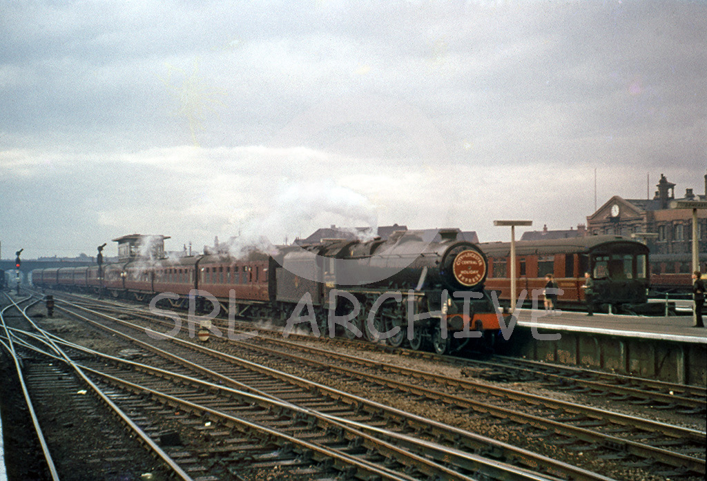 44830 at Doncaster with the City of Leicester Central Holiday express 18th August 1961 SRL No 271