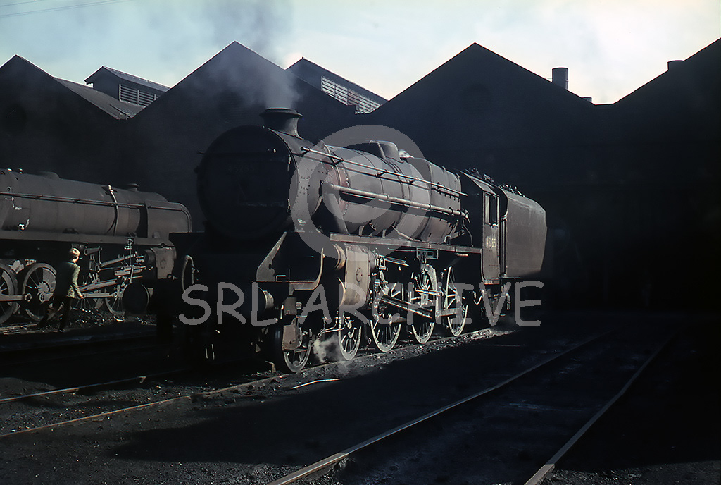 45285 on shed at 12A Carlisle Kingmoor late 1967 SRL No 1061 
