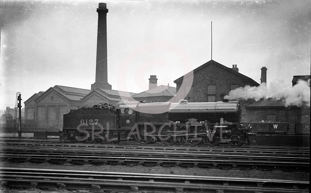 Stanier LMS Royal Scot Class 4-6-0 No 6127 'Novelty' at Crewe north around 1927-29 later renamed 'Old Contemptibles' in 1935-6.  SRL No 212 
