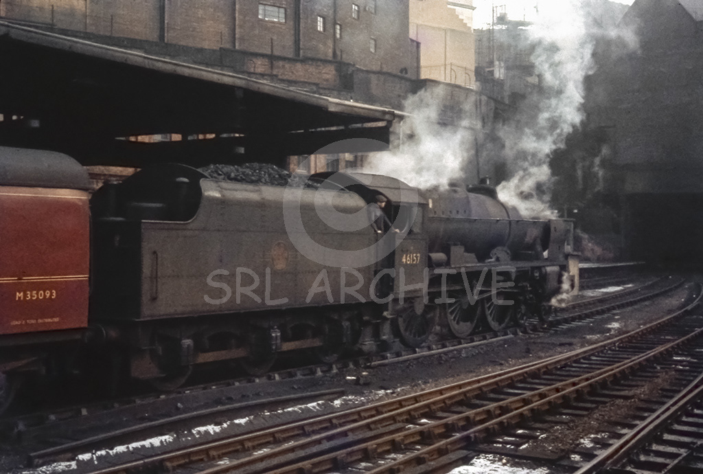 46157 'The Royal Artilleryman' departing Birmingham New St station for the south February 1963 SRL No 982 