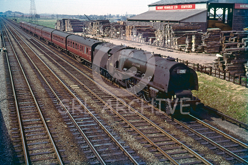 46253 City of St Albans on an Up express near Stafford 30th June 1961 Alan Chandler MBE SRL No 309