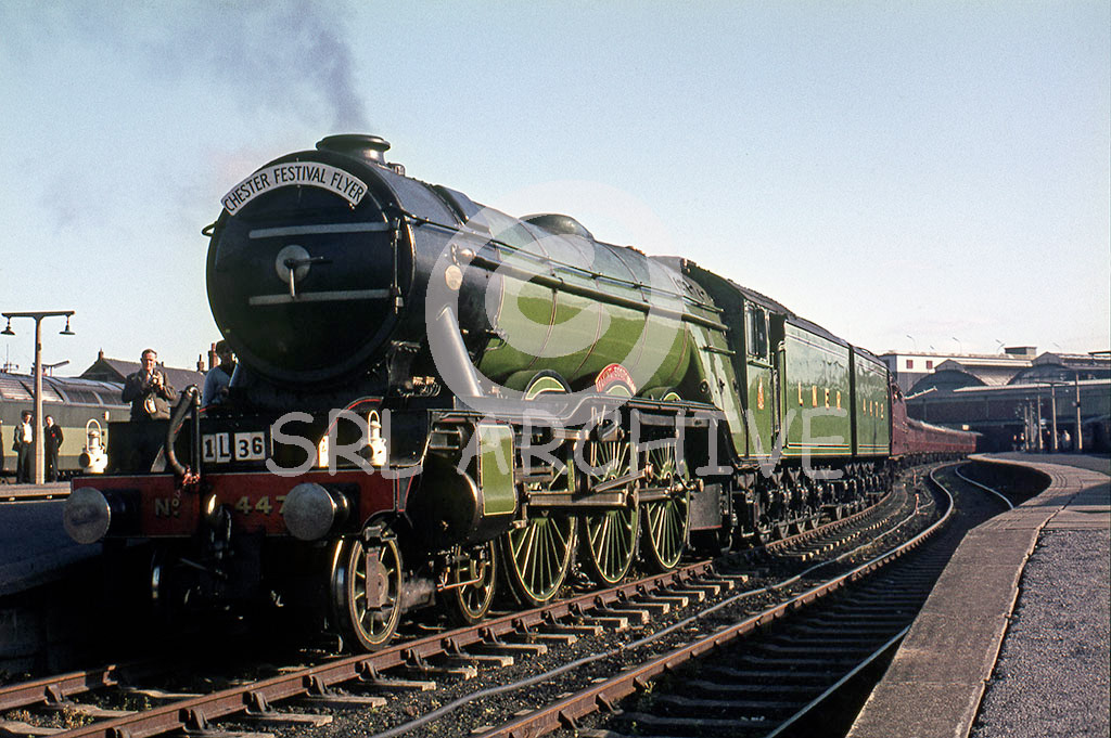 4472 'Flying Scotsman' with the CFOTA/GMRS joint Chester Festival Flyer rail tour at Chester 9th July 1967 John Feild/SRL No 331