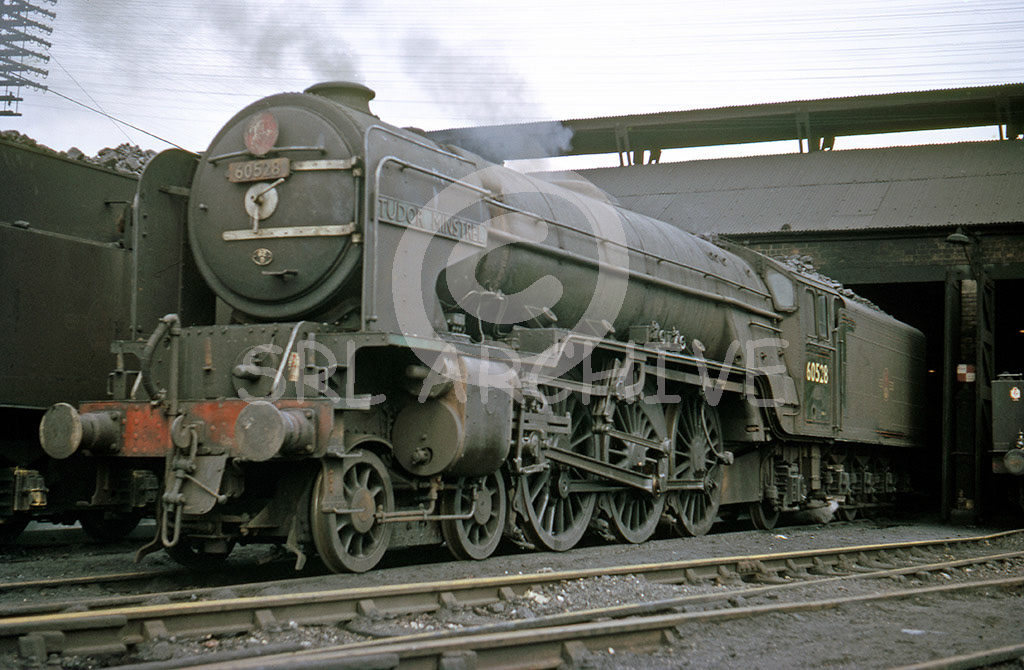 60528 'Tudor Mintrel' on shed at Dundee Tay bridge June 1965 SRL No 93 