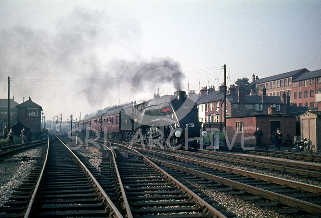 60007 'Sir Nigel Gresley' with the A4 Preservation Society The Paddington Streamliner rail tour at High Wycombe 23rd October 1965 SRL No 256 