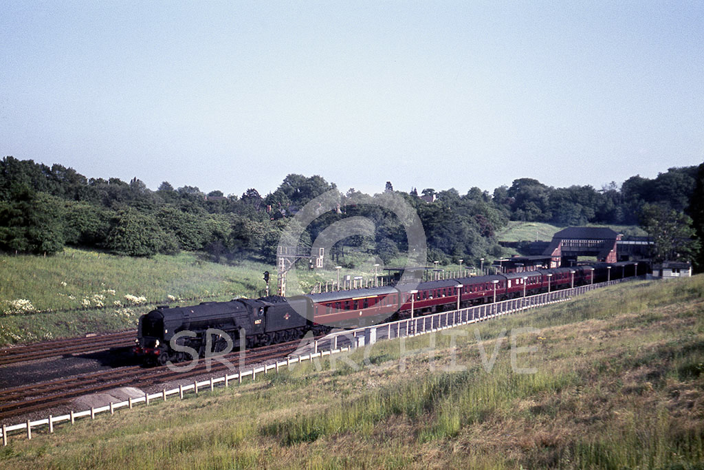 60117 'Bois Roussel' passing Hadley Wood on the 6.12pm London Kings Cross-Leeds 11th June 1963 Alan Chandler MBE/SRL No 452 
