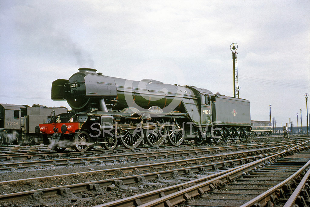 60100 'Spearmint' in ex-works condition looking absolutely stunning in the yard at Doncaster after a recent 'General' 15th June-13th August 1962 Barry Collins/SRL No 962 