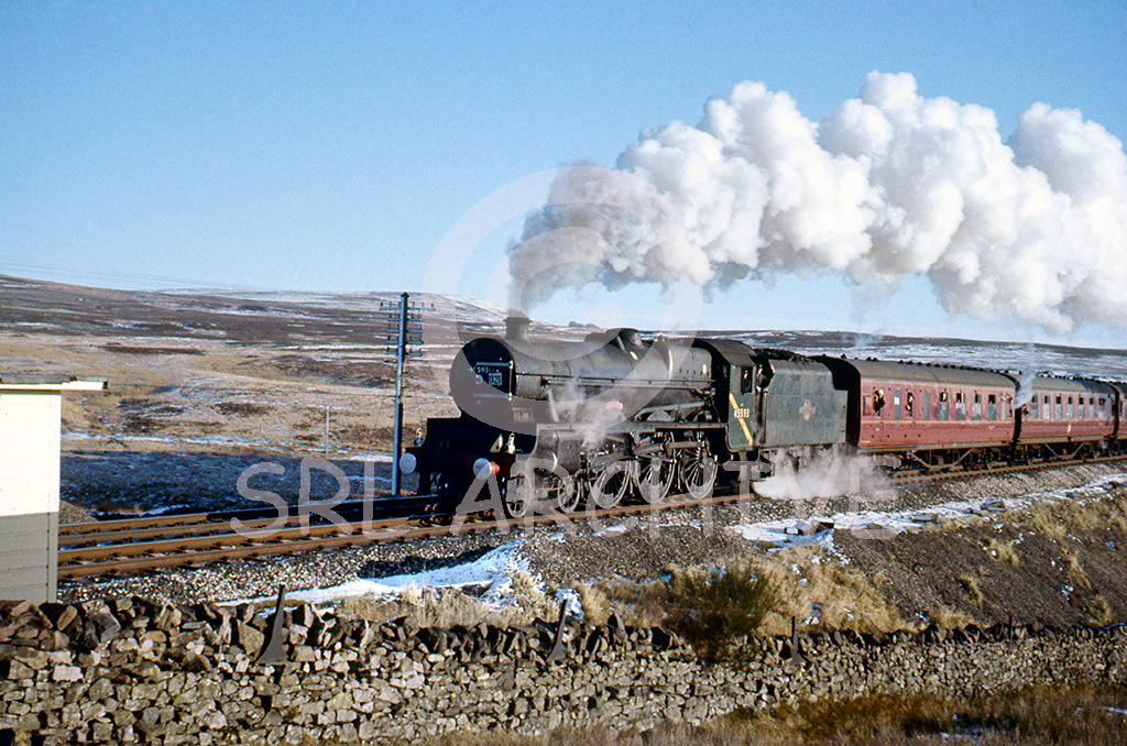 45593 Kolhapur at Shap Wells JLPS rail tour 3rd December 1966 SRL No 251 