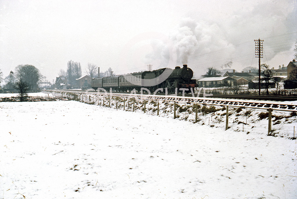61229 at Bingham in winter conditions 5th January 1963 Alan John Clarke/SRL No 680 