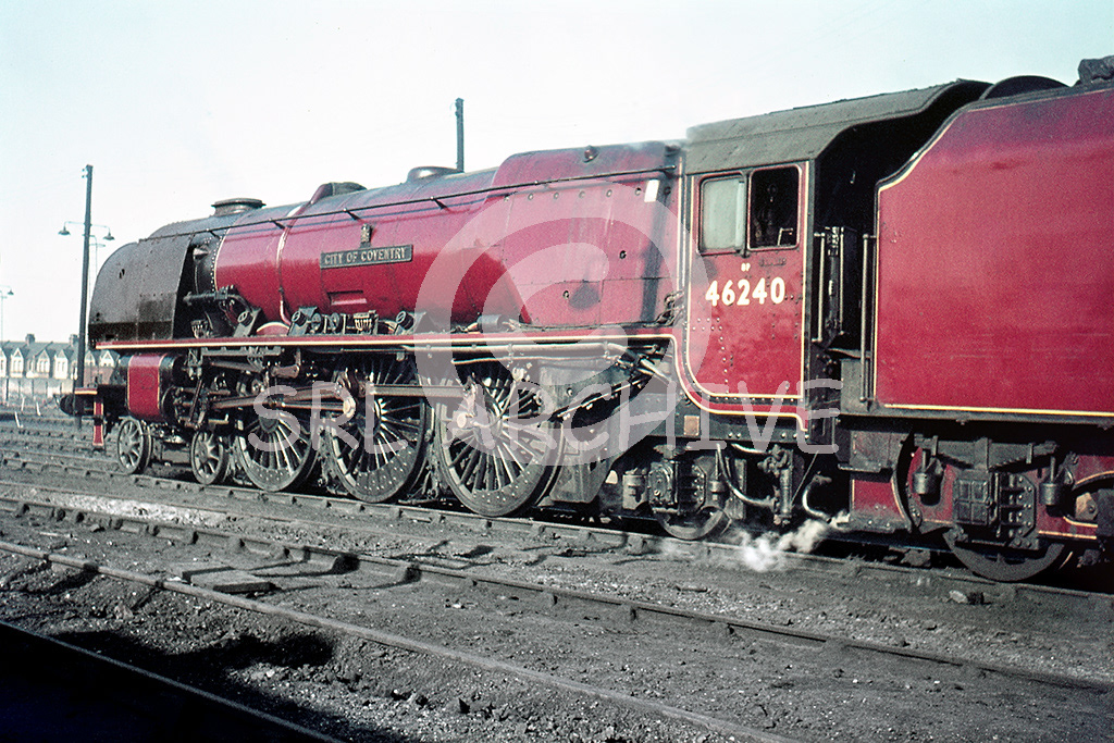 46240 City of Coventry on shed at 1A Willesden 8th March 1964 SRL No 234