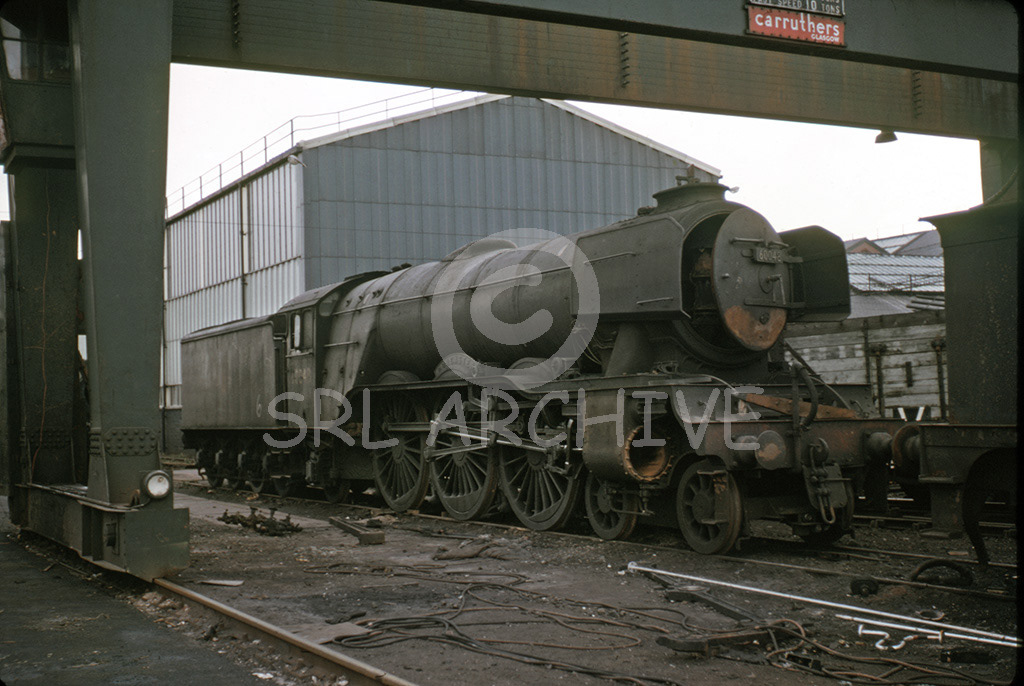 60048 'Doncaster' withdrawn and in the early stages of scrapping at Doncaster Works 19th September 1963 Barry Collins/SRL No 941 