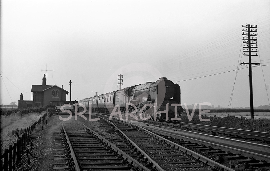 60512 'Steady Aim' on an up express near Muskham north of Newark on Trent July 1961 SRL No 427 