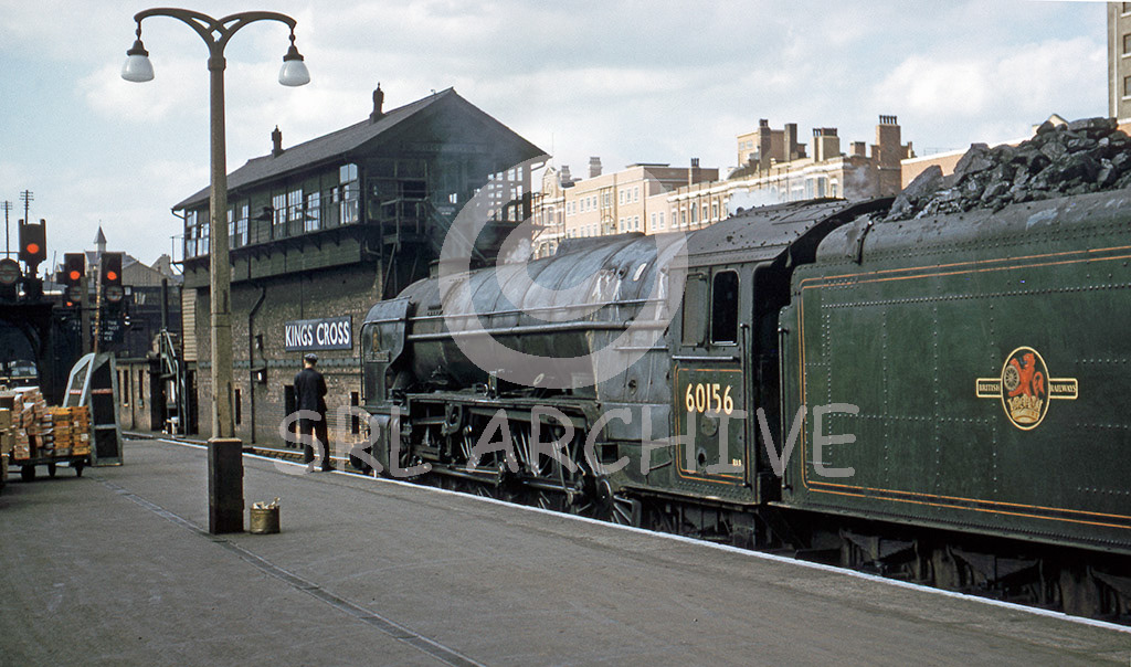 60156 'Great Central' waits to depart from London Kings Cross for the north in this June 1962 view SRL No 28 