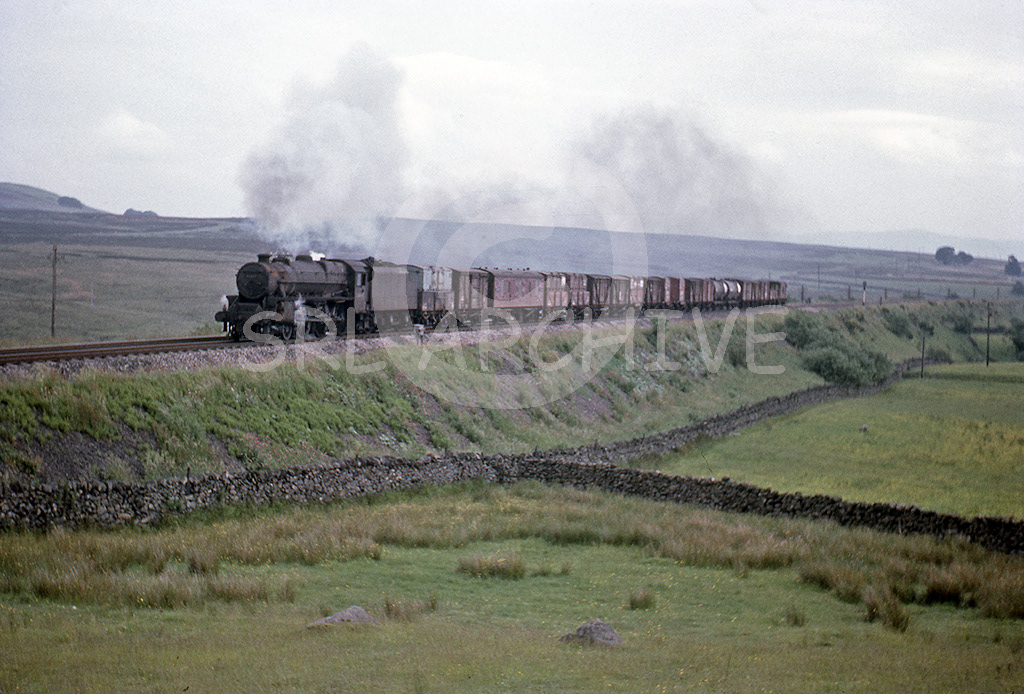 44699 climbing past Shap Wells with a northbound freight 1st July 1967 SRL No 266