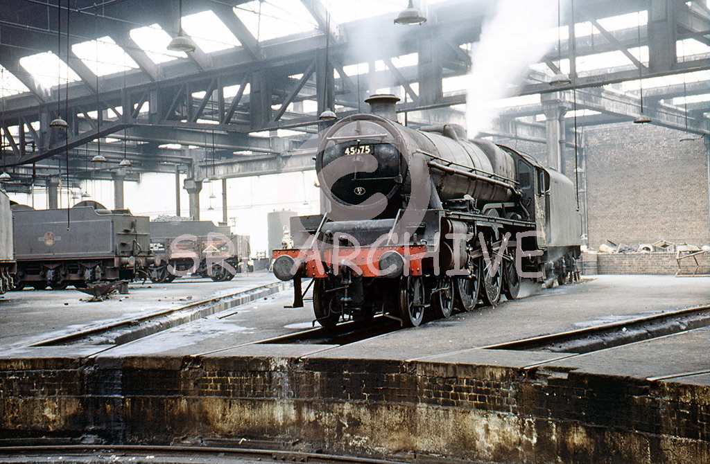 45675 Hardy inside York Roundhouse 18th March 1967 Jospeh Masters SRL No 501