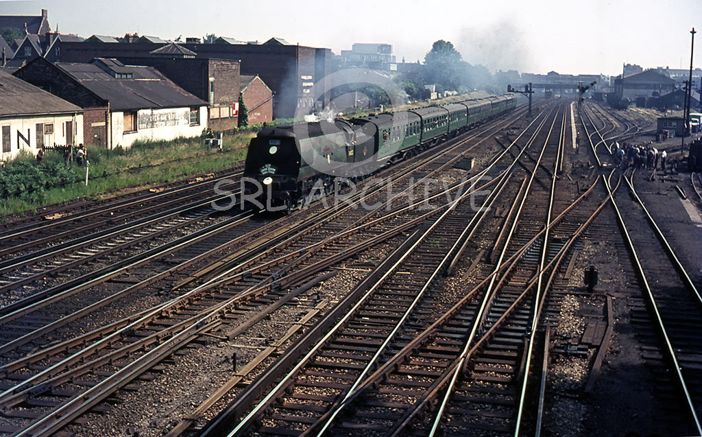 34002 'Salisbury' with the LCGB The Green Arrow rail tour near Wimbledon 3rd July 1966 SRL No 967 