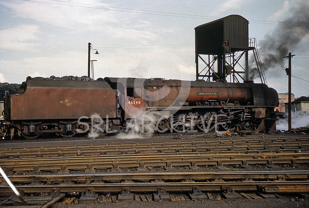 46244 King George VI at 12A Carlisle Kingmoor August 1963 SRL No 235